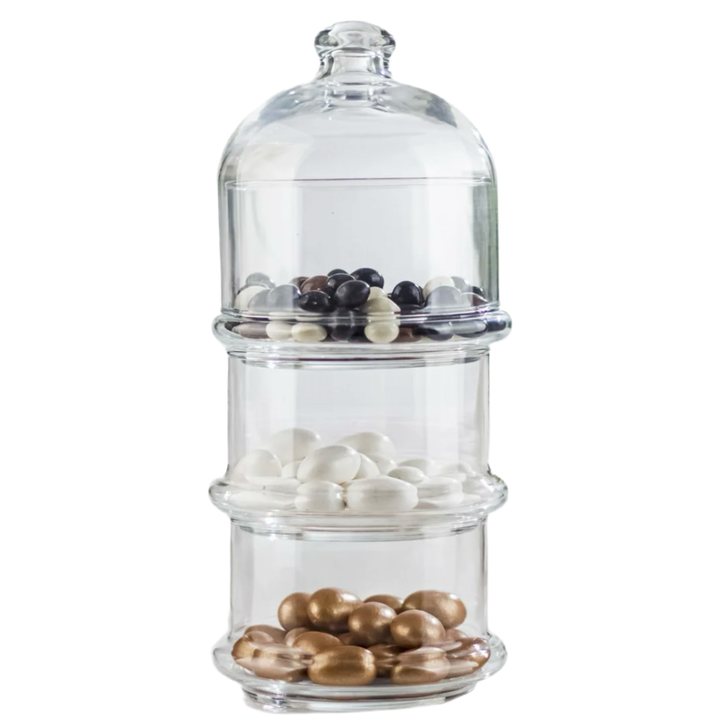 Glasopsats i 4 Dele - Pasabahce Villa Patisserie - 3 etager - 22 cm