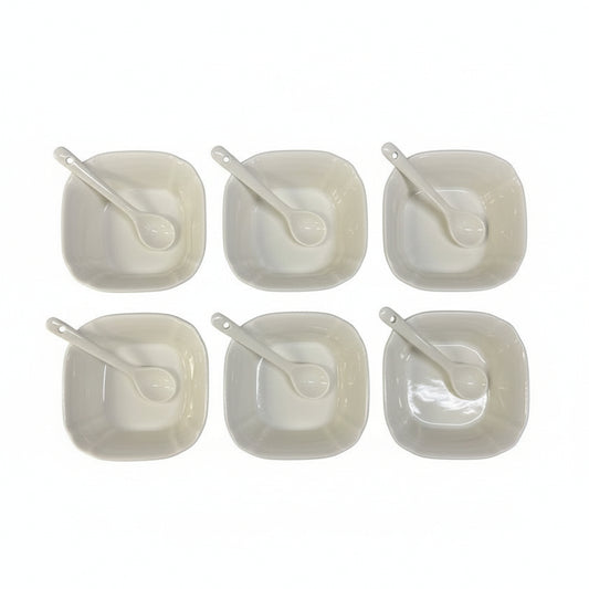 Weissberg Home Tapassæt 12 dele - Porcelæn - Hvid