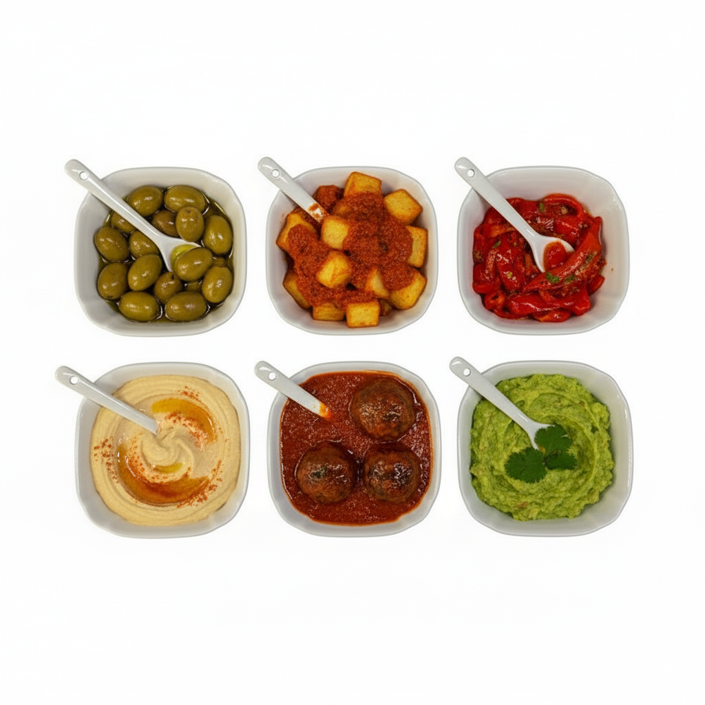 Weissberg Home Tapassæt 12 dele - Porcelæn - Hvid