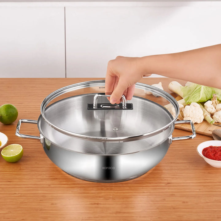 Karaca Grace Induktionsvenlig Karnıyarık-gryde i Rustfrit Stål – 30 cm / 6 liter