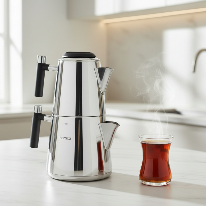 Karaca Powersteel 316+ Arigato Stål Large Tekandesæt - 3 Liter