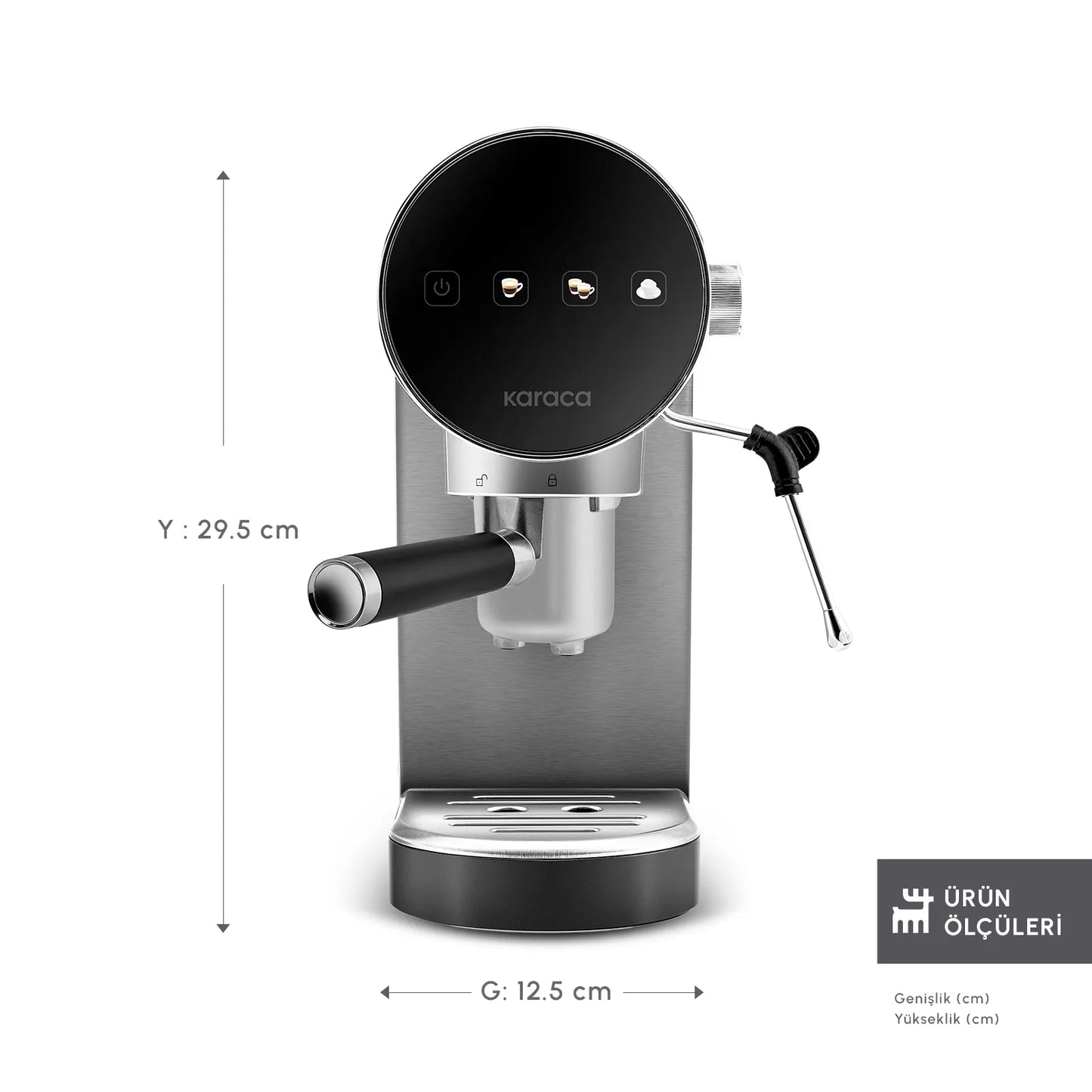 Karaca Espresso Maskine Art 1361 Inox