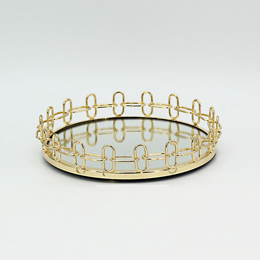 Schäfer Dava Dekorations Glasfad Guld Ø 27 cm