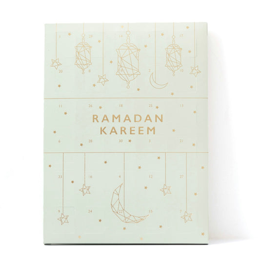 Grøn Lanterner & Stjerner 'Ramadan Kareem' Chokoladekalender.