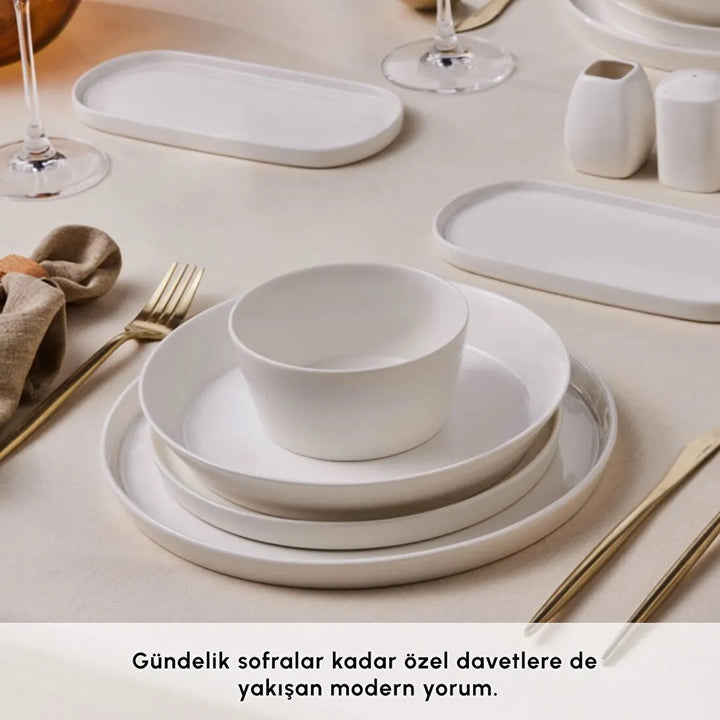 Karaca Forever Bone Bomo 53 delt Porcelæn sæt til 12 personer