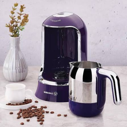 Elektrisk Tyrkisk Kaffemaskine Lilla - Korkmaz Kahvekolik