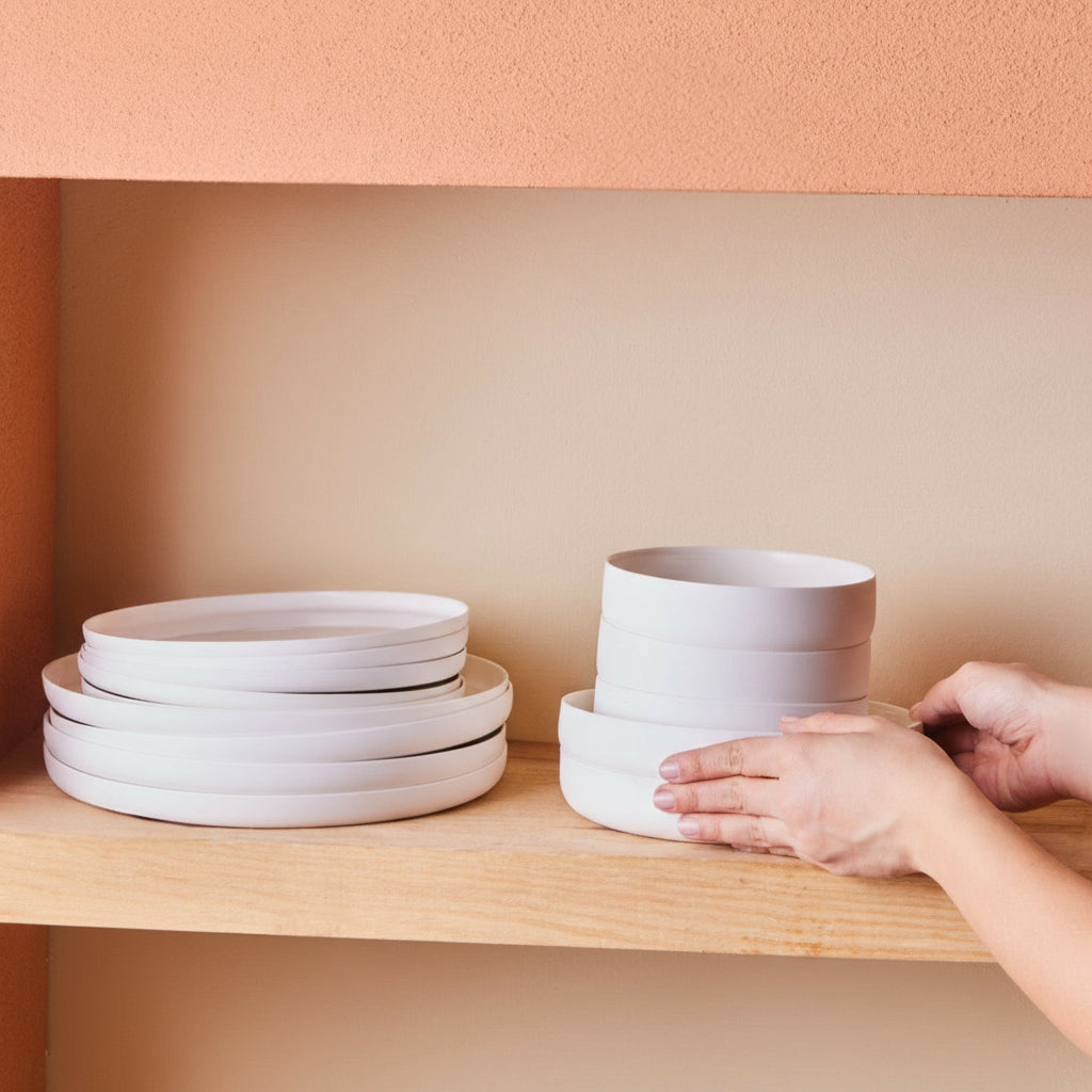 Karaca Earth Collection Matte Glaze 55 Dele Spisestel til 12 Personer