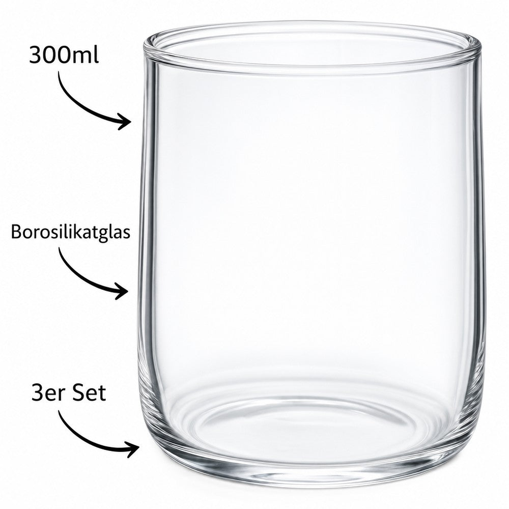 Weissberg - Drikkeglas 3 stk. - 300 ml