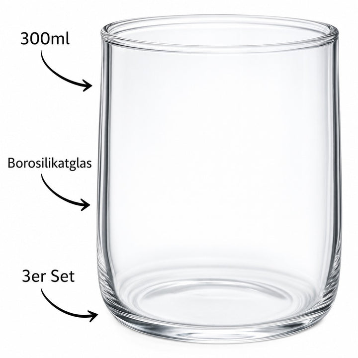 Weissberg - Drikkeglas 3 stk. - 300 ml