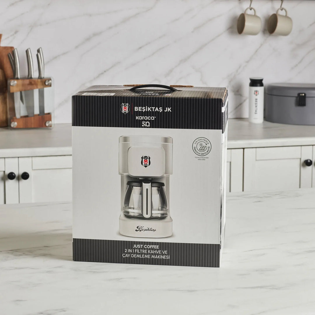 Karaca x Beşiktaş - Just Coffee Aroma 2 i 1 Filterkaffe &amp; Tebryggemaskine