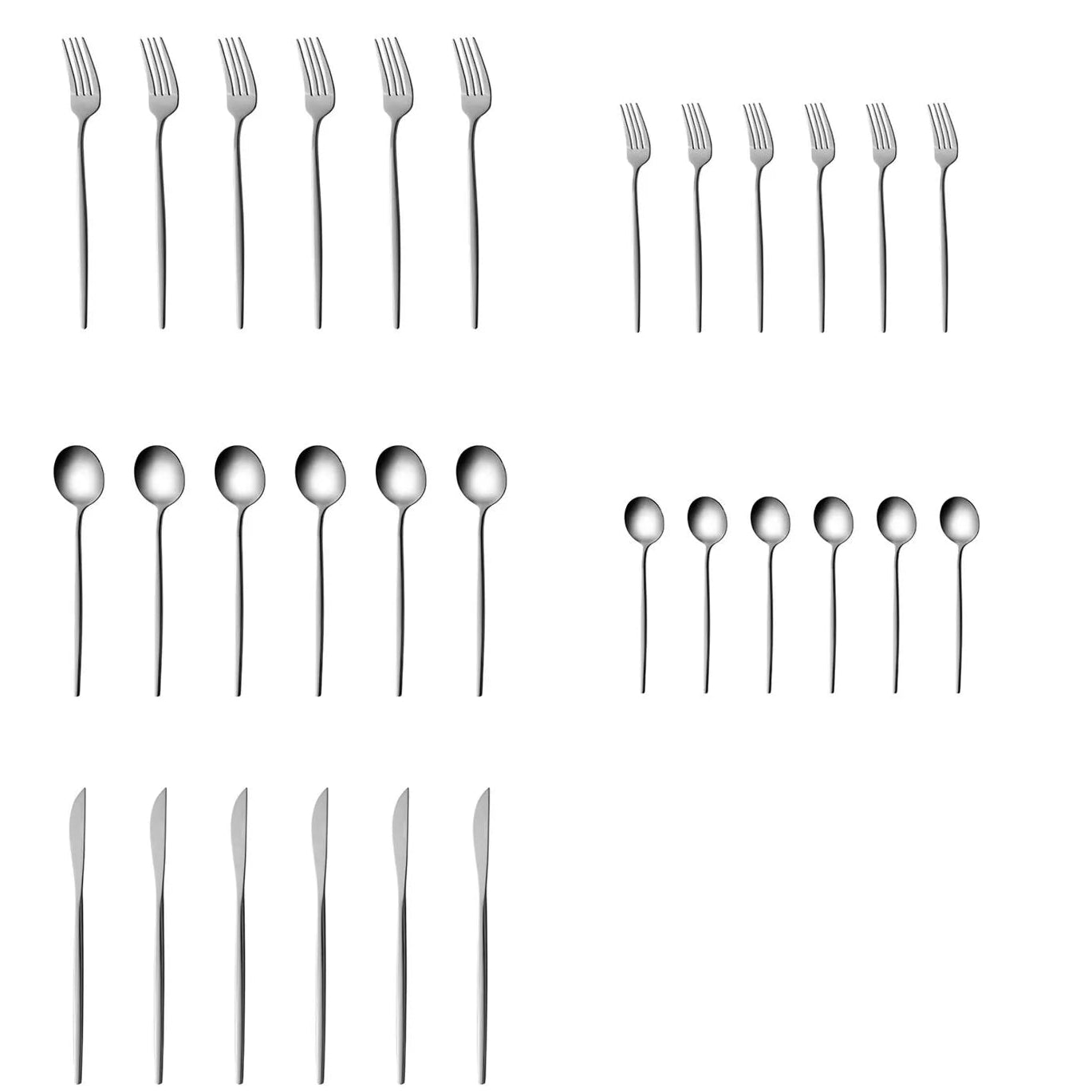 Karaca Orion Sølv – Bestiksæt til 6 personer, 30 dele