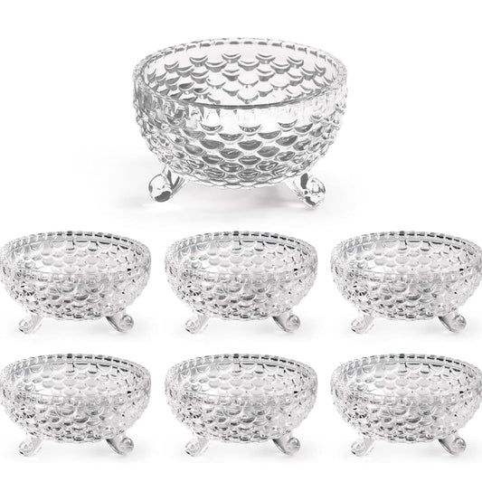 Ananasformet Glasskålesæt 7 stk. 600/180 ml. Delisoga