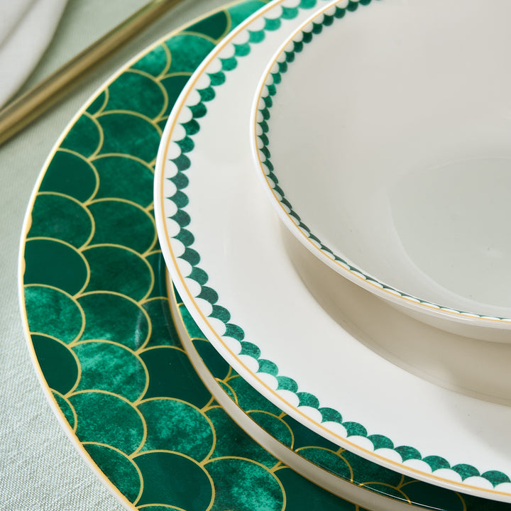 Karaca Forever Bone Zümrüt Spisestel – 24 dele til 6 personer