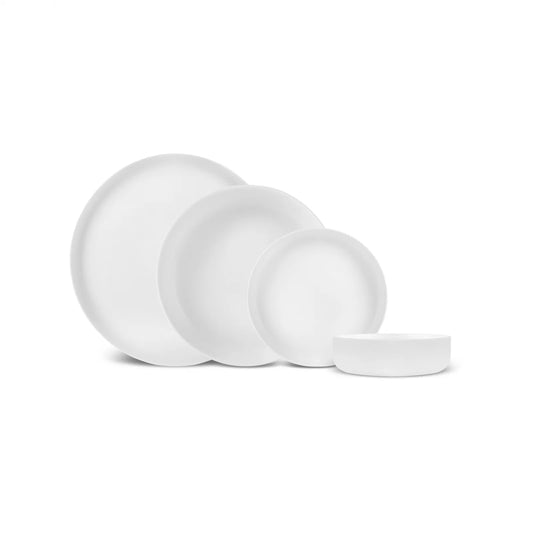 Karaca Earth Collection Finesse Spisestel – 24 dele, 6 personer, Hvid
