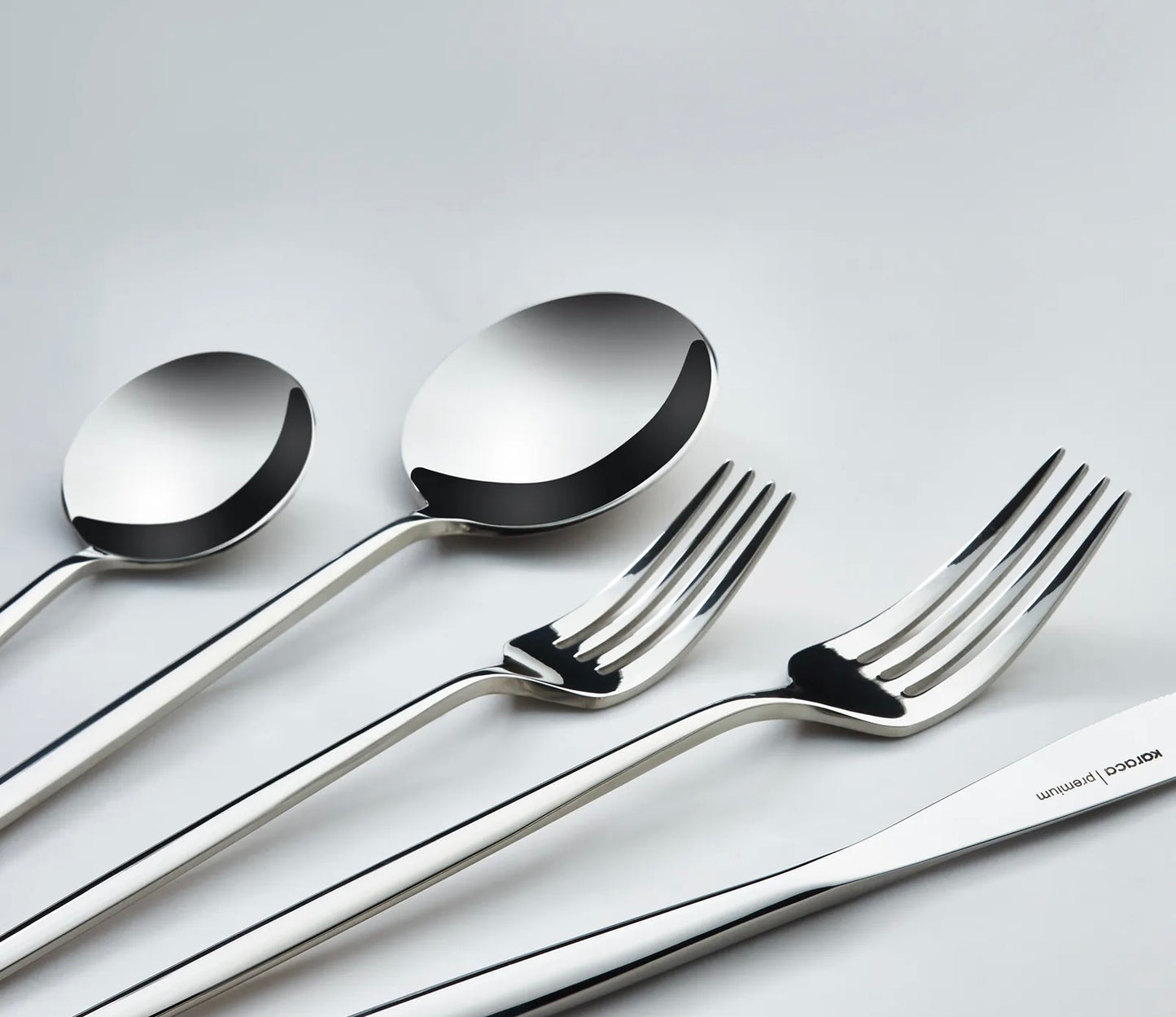 Karaca 316 Premium Mild Platin – Bestiksæt til 12 Personer, 84 Dele