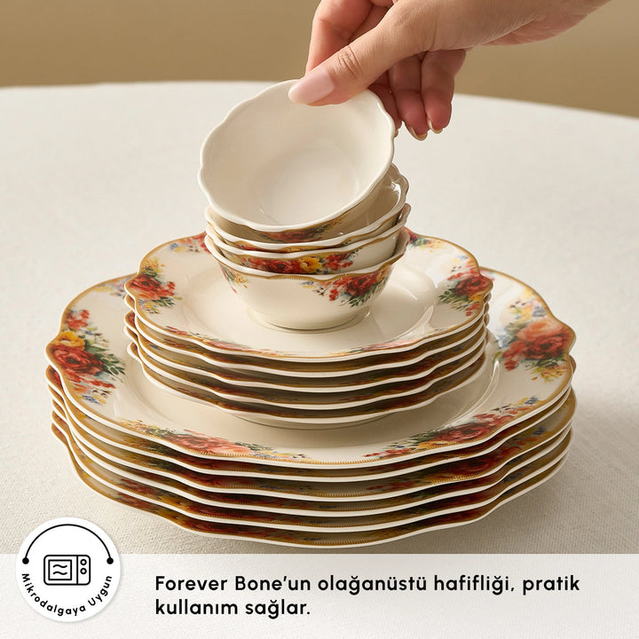 Karaca Forever Bone Amarose 26 Dele – 6 Personer