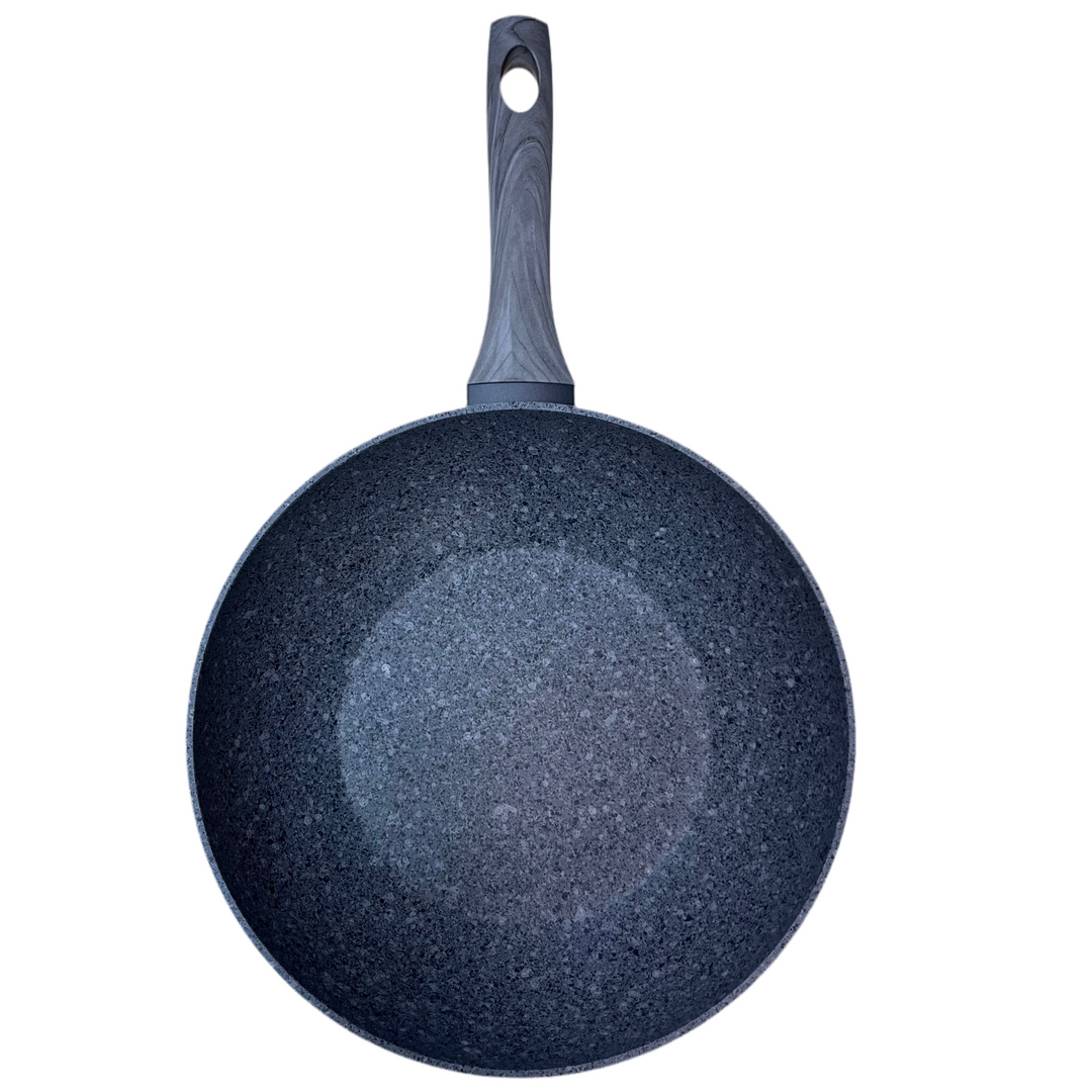 Michelino Gaia Granit Wokpande 28 cm Grå