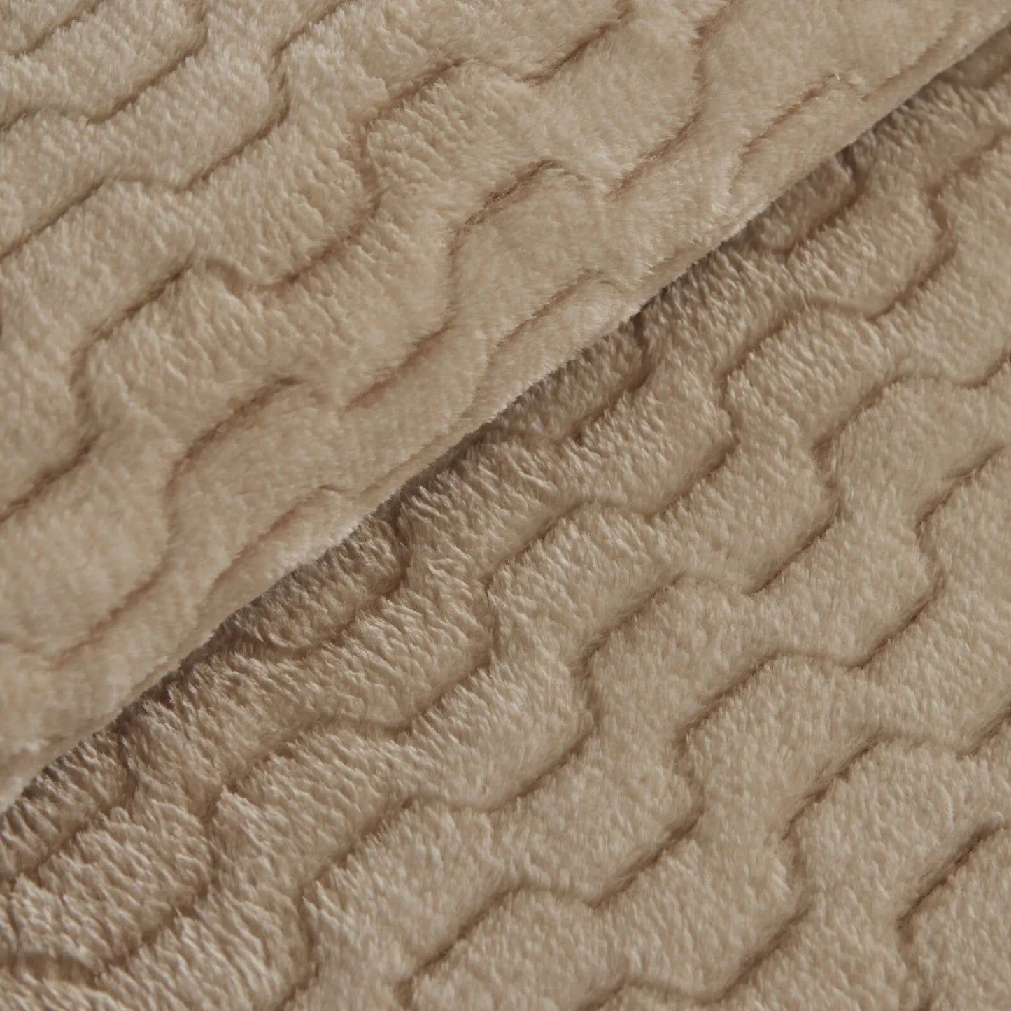 Karaca Home Raunda Enkelt Wellsoft Battaniye/Sengetæppe - Ekru