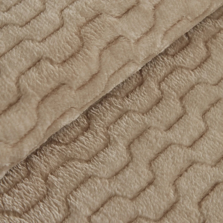 Karaca Home Raunda Enkelt Wellsoft Battaniye/Sengetæppe - Ekru