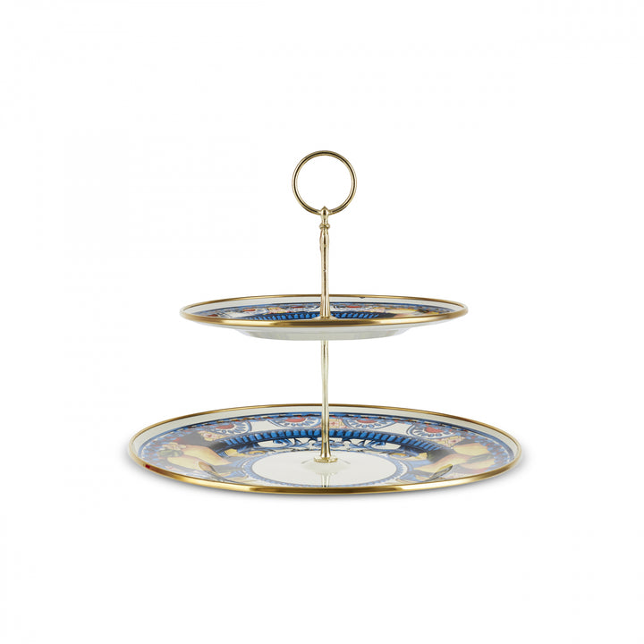 Karaca Amalfi Emalje 2-etagers Kagestand