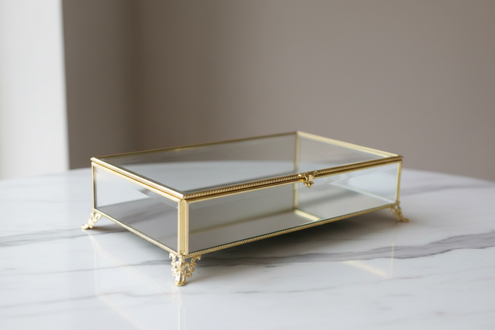Almina elegant- smykke guldbakke 25 x 35 cm