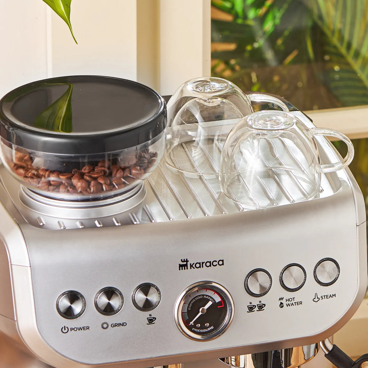 Karaca Coffee Art Barista – Semiprofessionel Espressomaskine med Kværn (15 Bar)