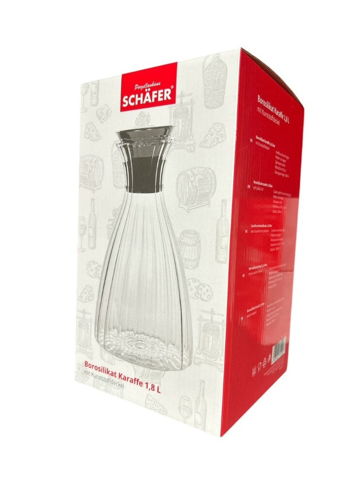 Borosilikat Glas vandkande 1,8 L