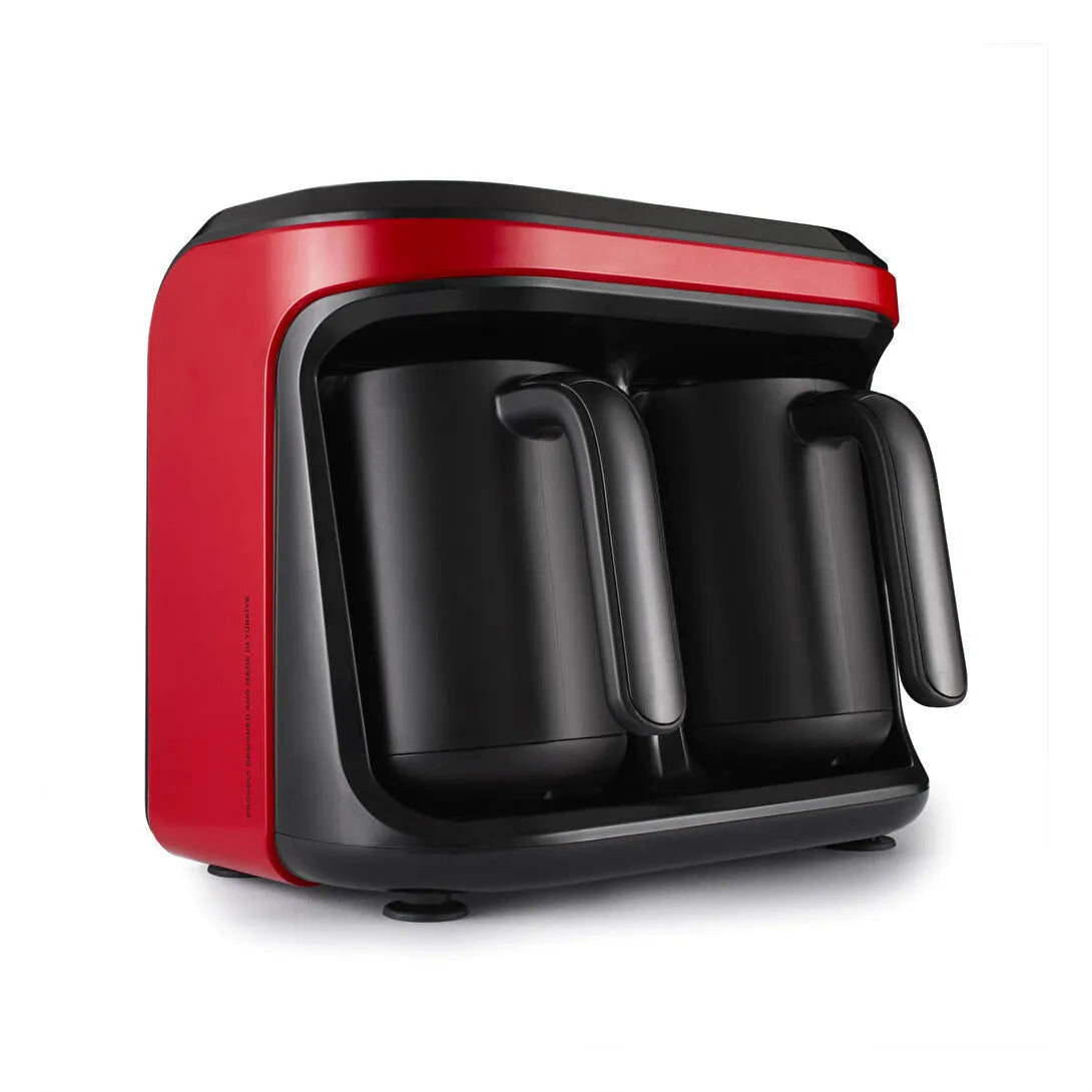 Karaca Hatır Hüp Duet Flavour – Dobbelt Tyrkisk Kaffemaskine (10 Kopper) – Rød