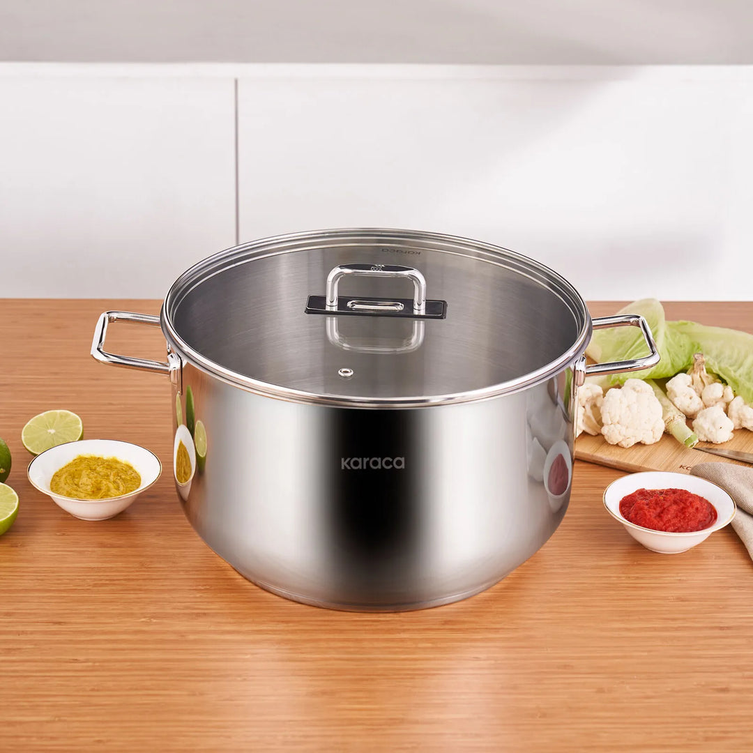 Karaca Grace Induktionskompatibel Stålgryde – 30 cm / 12,3 L