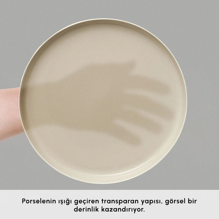 Karaca Earth Collection Finesse - Porcelæn Tallerkensæt - 24 dele | 6 pers. |Beige