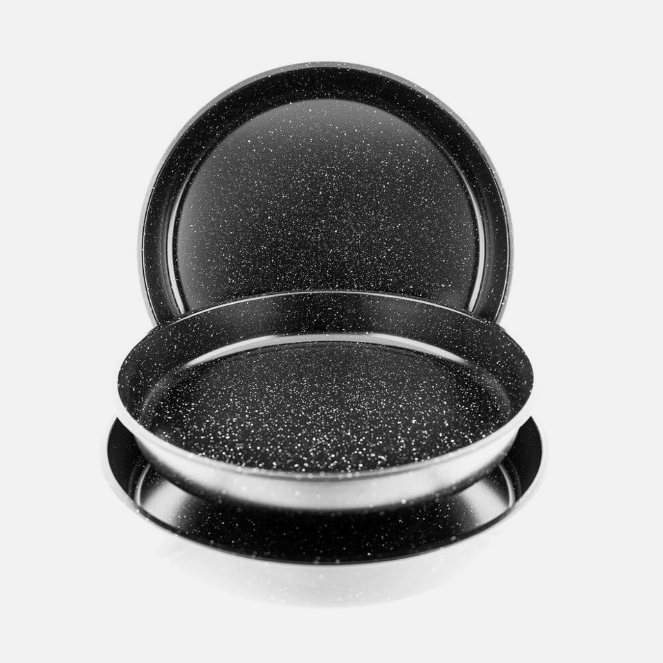 Granit Bradepandesæt Rund 3 stk. 32/36/40 cm - Almina