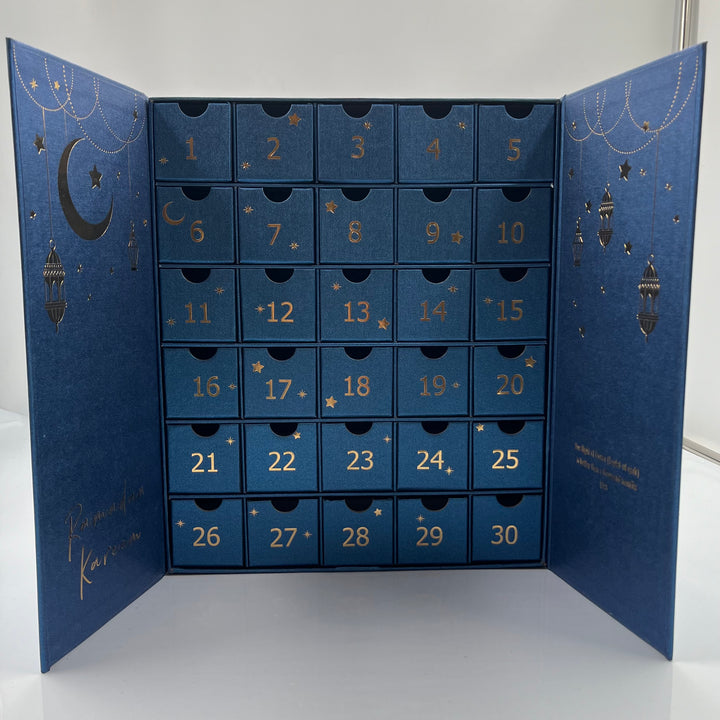 Ramadan Kareem Kalender Blå/Guld - Finest Choice