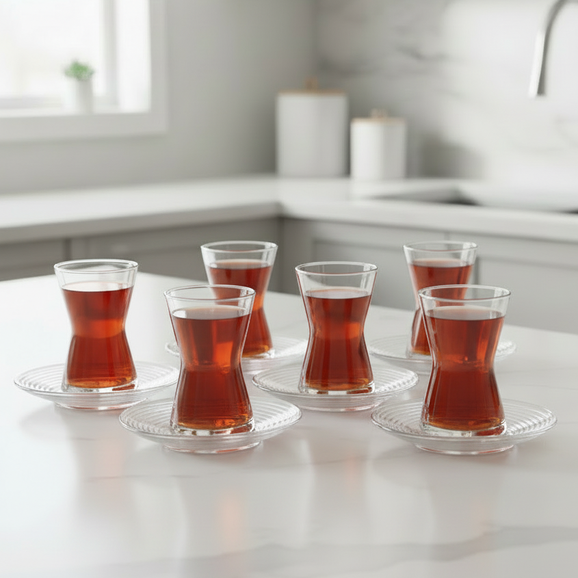 Teglassæt 140 ml. 12 Dele - Lav Derin