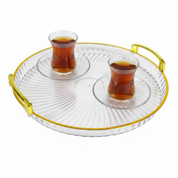 Cinar Guld Serveringsbakkesæt 2 stk. – 30 & 35 cm