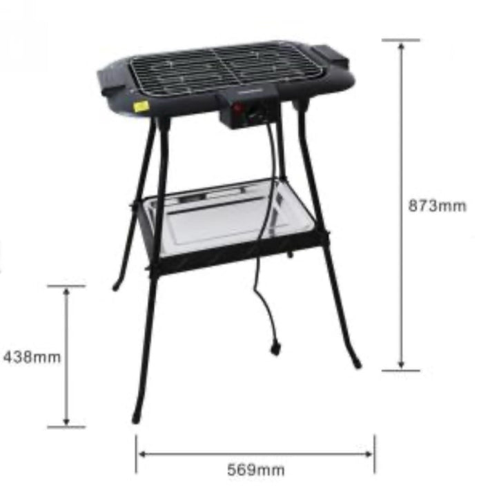Transportabel Elektrisk Grill 87x44x57 cm - Michelino