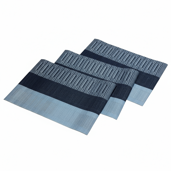 Cinar Dækkeservietter Sort/Grå 6 STK. 30x45 CM