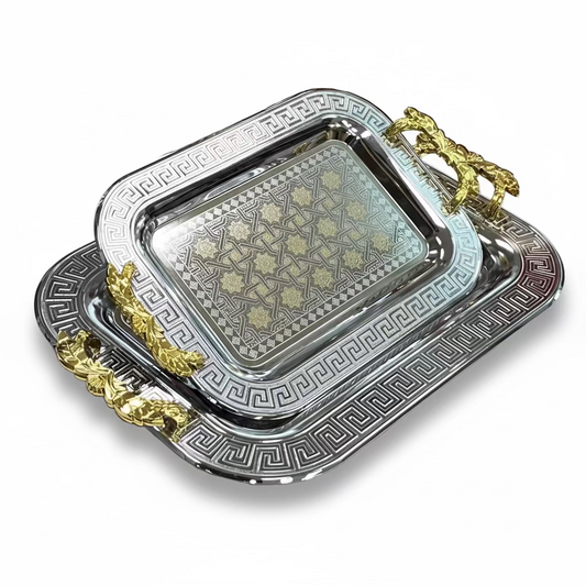 Duygu Sølv/Guld Metalbakkesæt 2 stk. | 3 Varianter