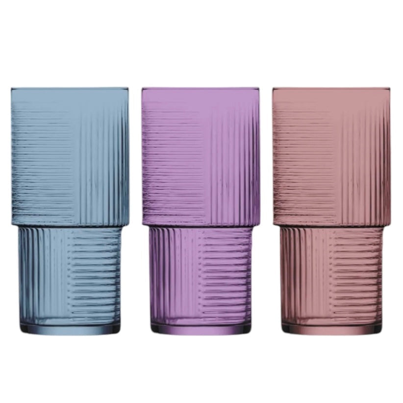 Coral Helen Drikkeglassæt 400 ml. 3 stk. - LAV