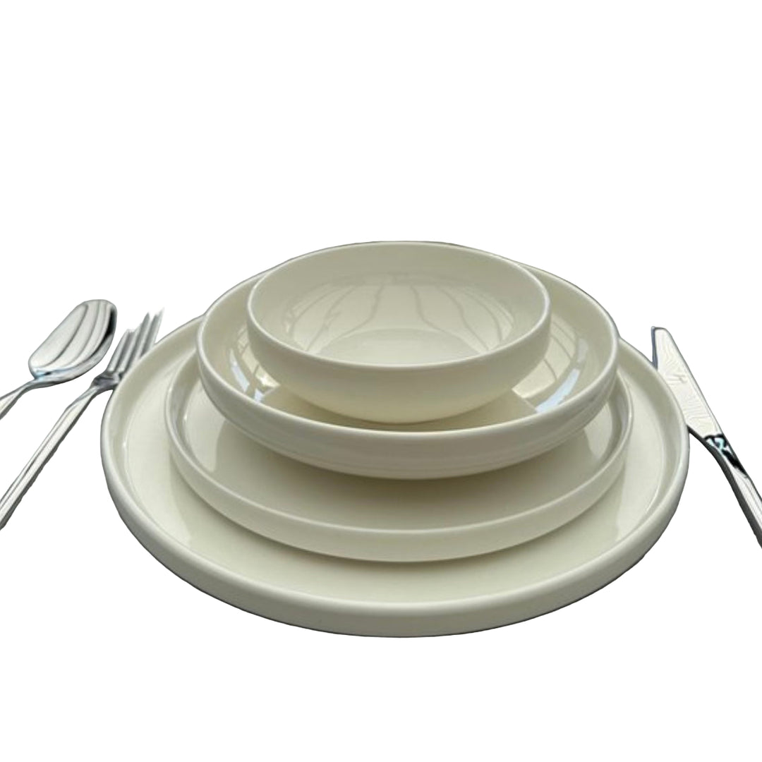 Bricard Lunel Porcelænssæt 27 dele - 6 personer Hvid