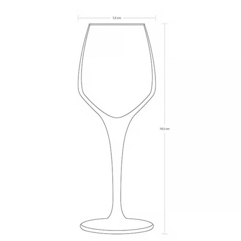 Vinglassæt 6 stk. 265 ml. - Pasabahce Nude Fame