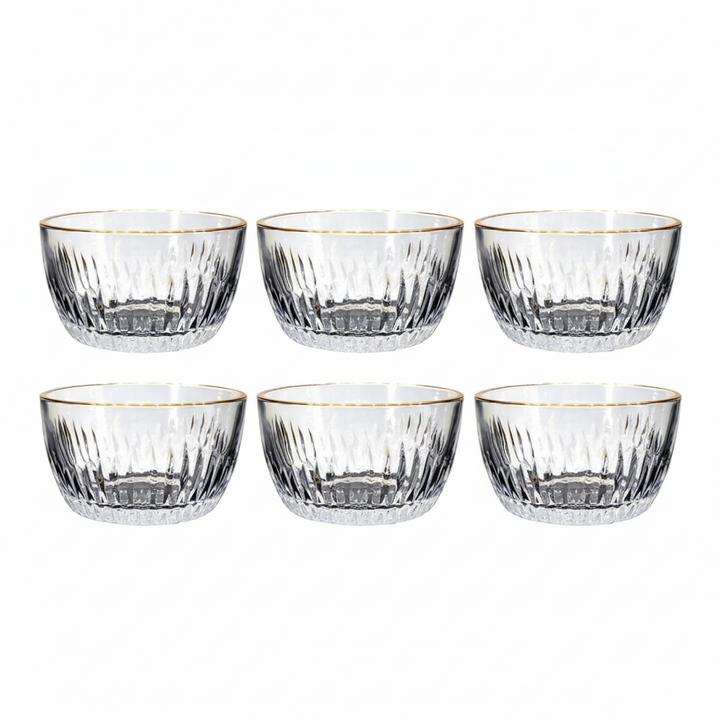 Bricard Armilla Gold Glas Snackskåle Sæt 6 stk.