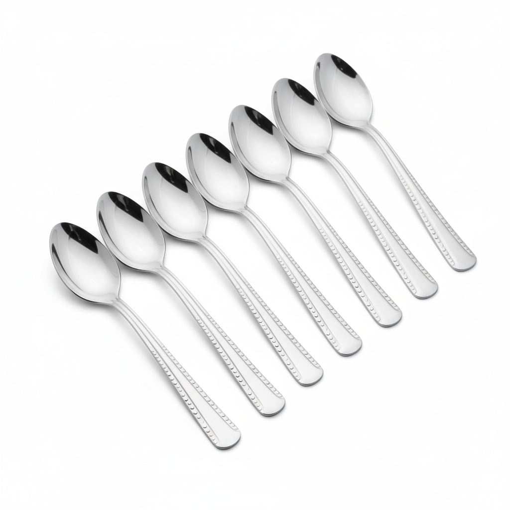 Mini Teskesæt 6 stk. | Rustfrit Stål | Blank