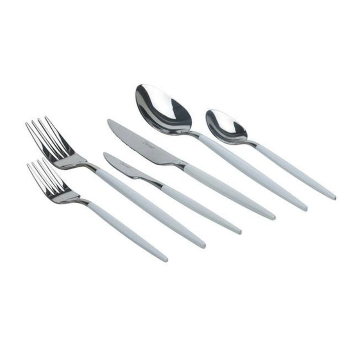 Ferveo Hvid/Sølv Bestiksæt 36 dele 6 kuverter