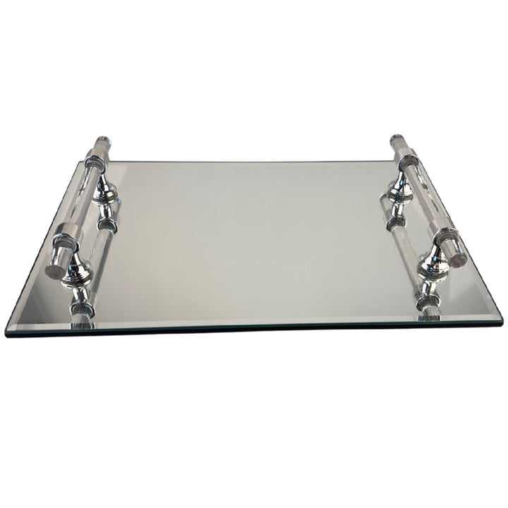 Cinar Serveringsbakke Sølv/Spejl – 30 x 20 cm