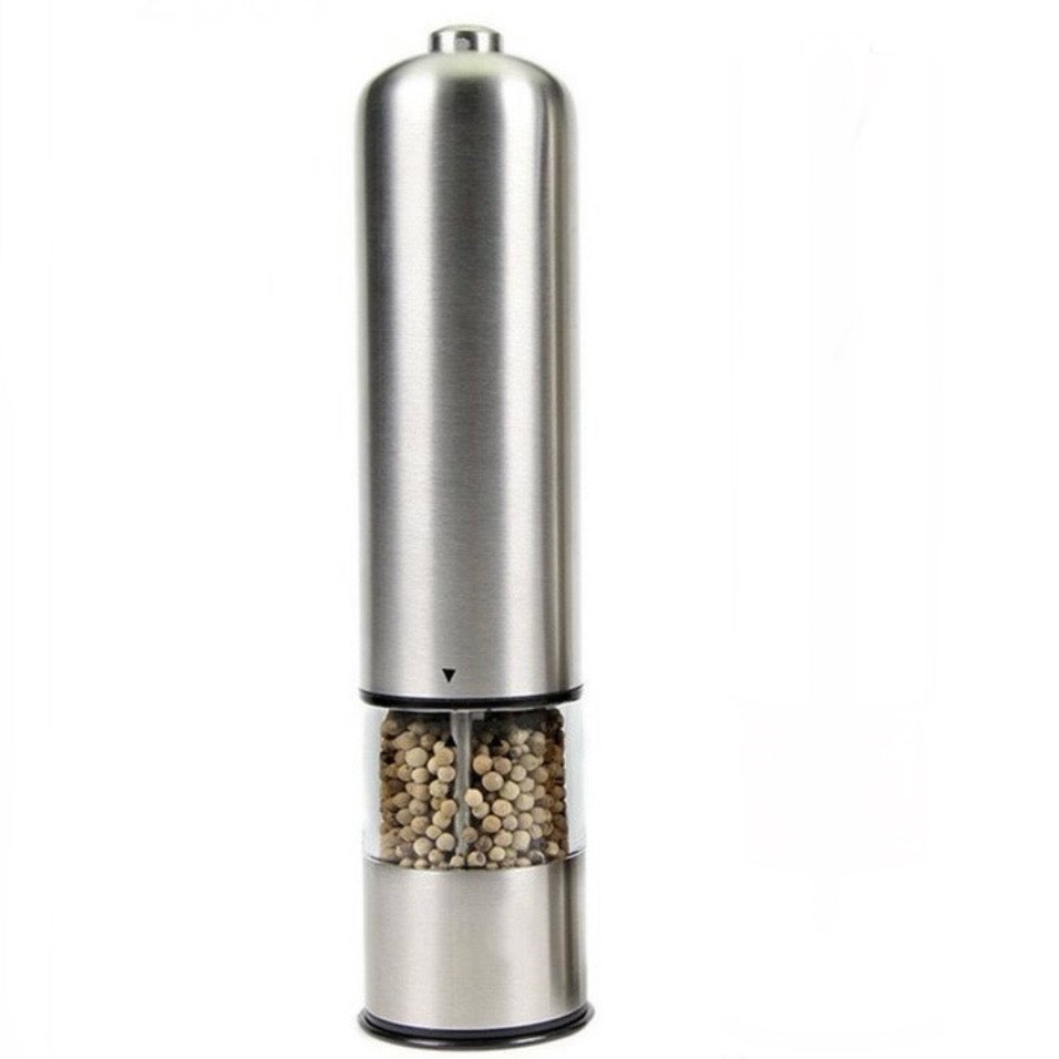 Elektrisk Salt-/Peberkværn - Michelino Troja - Sølv