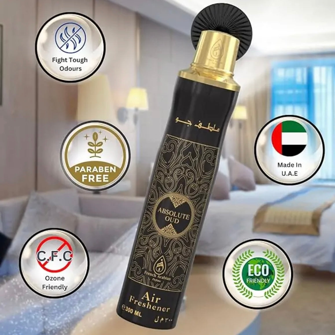 Luftfrisker Absolute Oud 300 ml. - French Arabian Perfumes