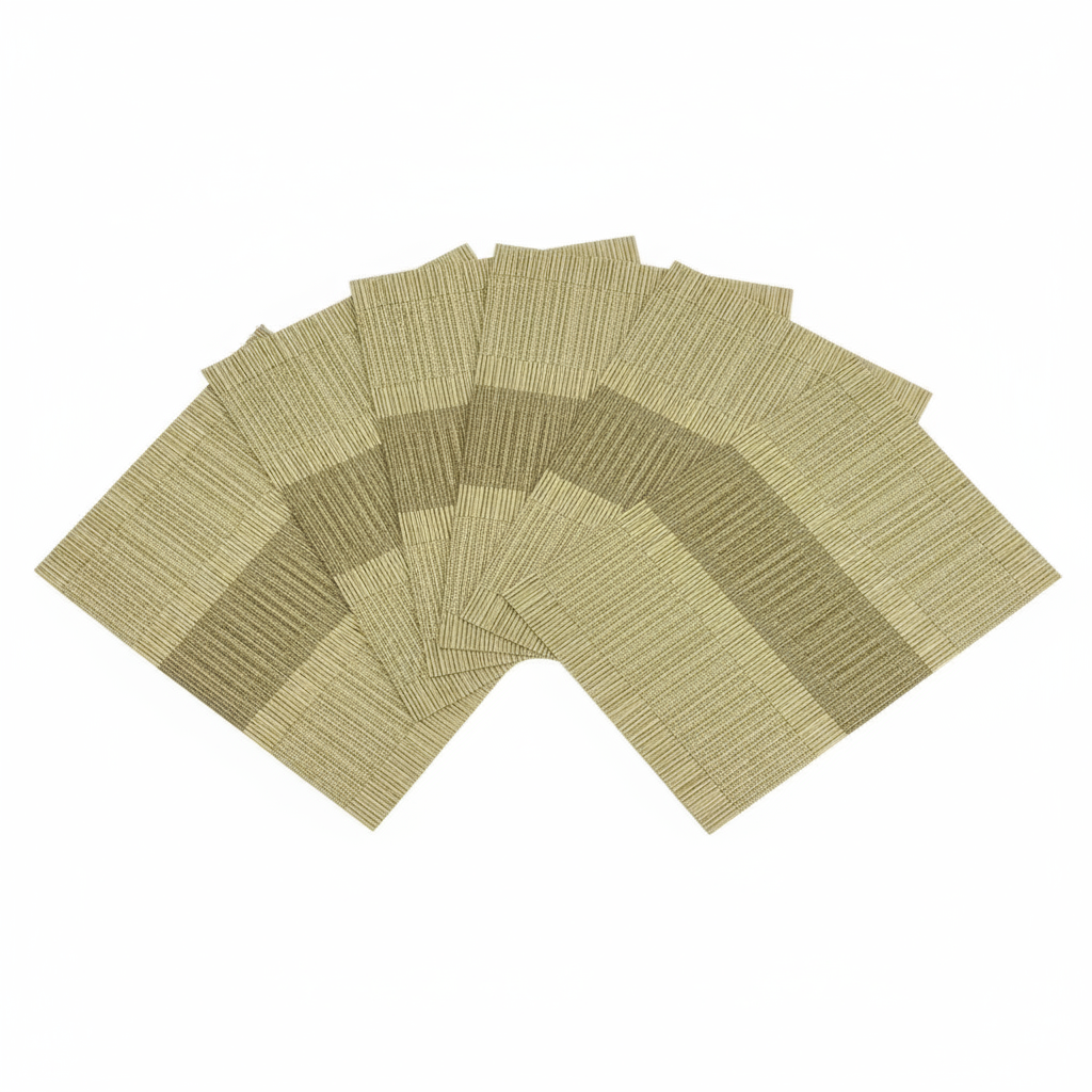 Cinar Dækkeservietter Guld/Beige 6 STK. 30x45 CM