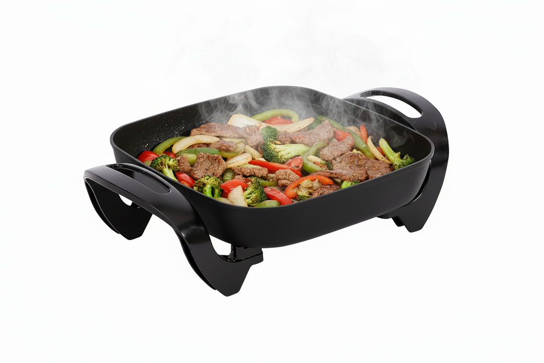 Schäfer Elektrisk Multipande Kvadratisk 30x30x6 cm - 1500W - Sort