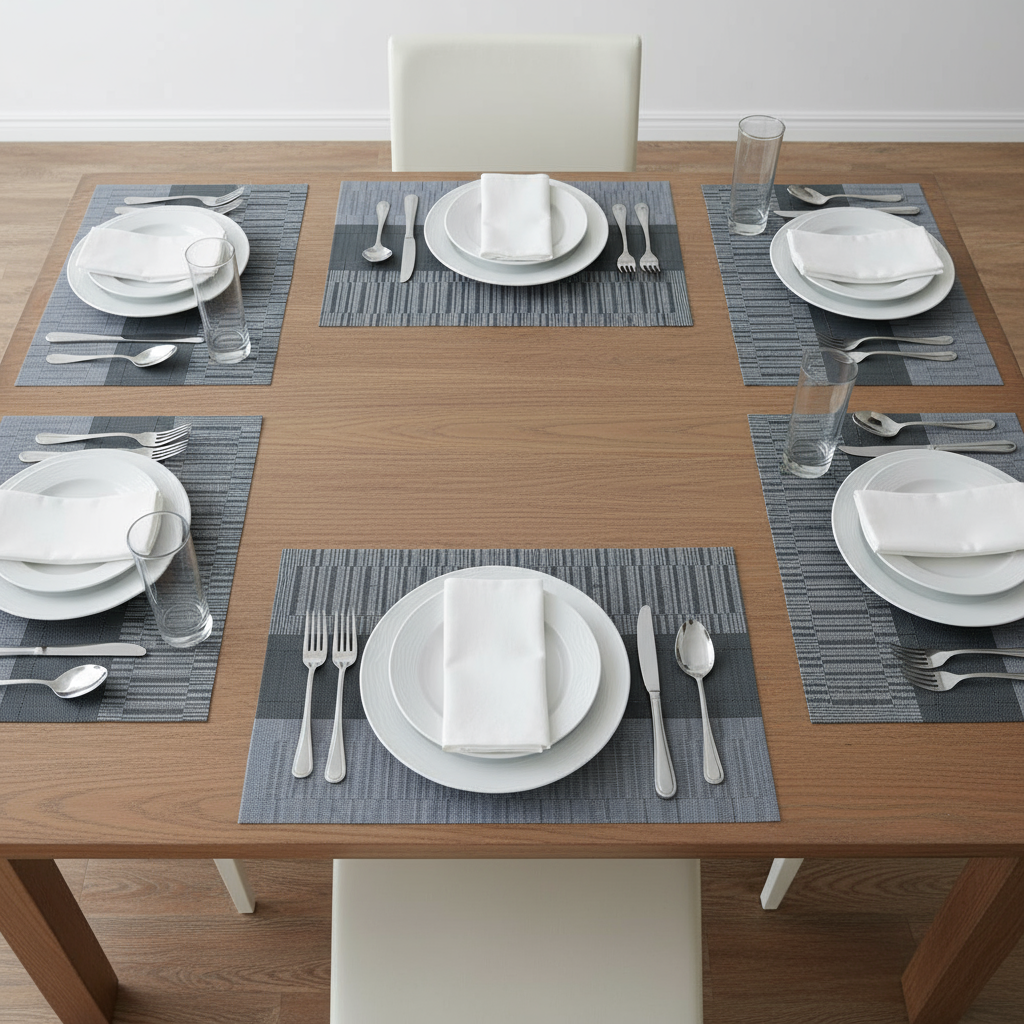 Cinar Dækkeservietter Antracitgrå 6 STK. 30x45 CM