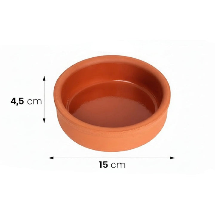 Almina Ovnfast Terracotta Lerskålesæt 4 stk. - 190 ml
